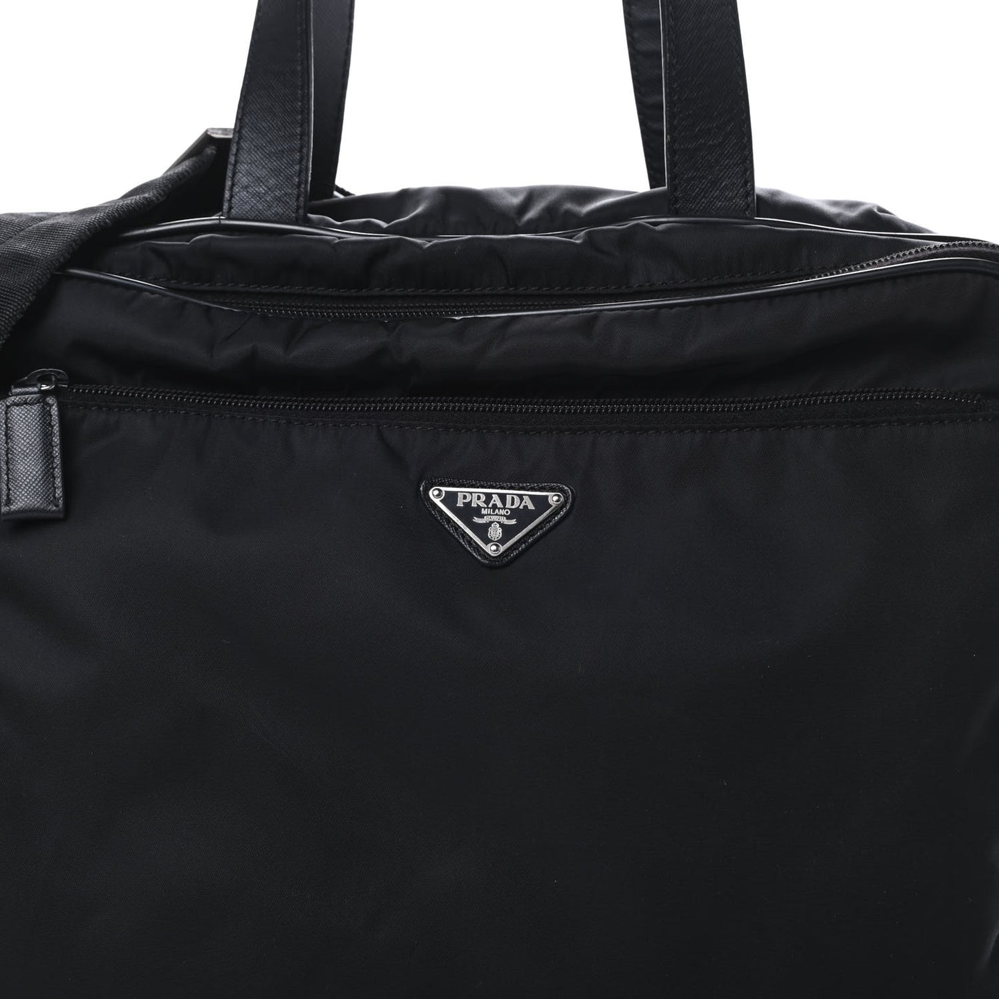 Tessuto Nylon Vela Diaper Bag Black