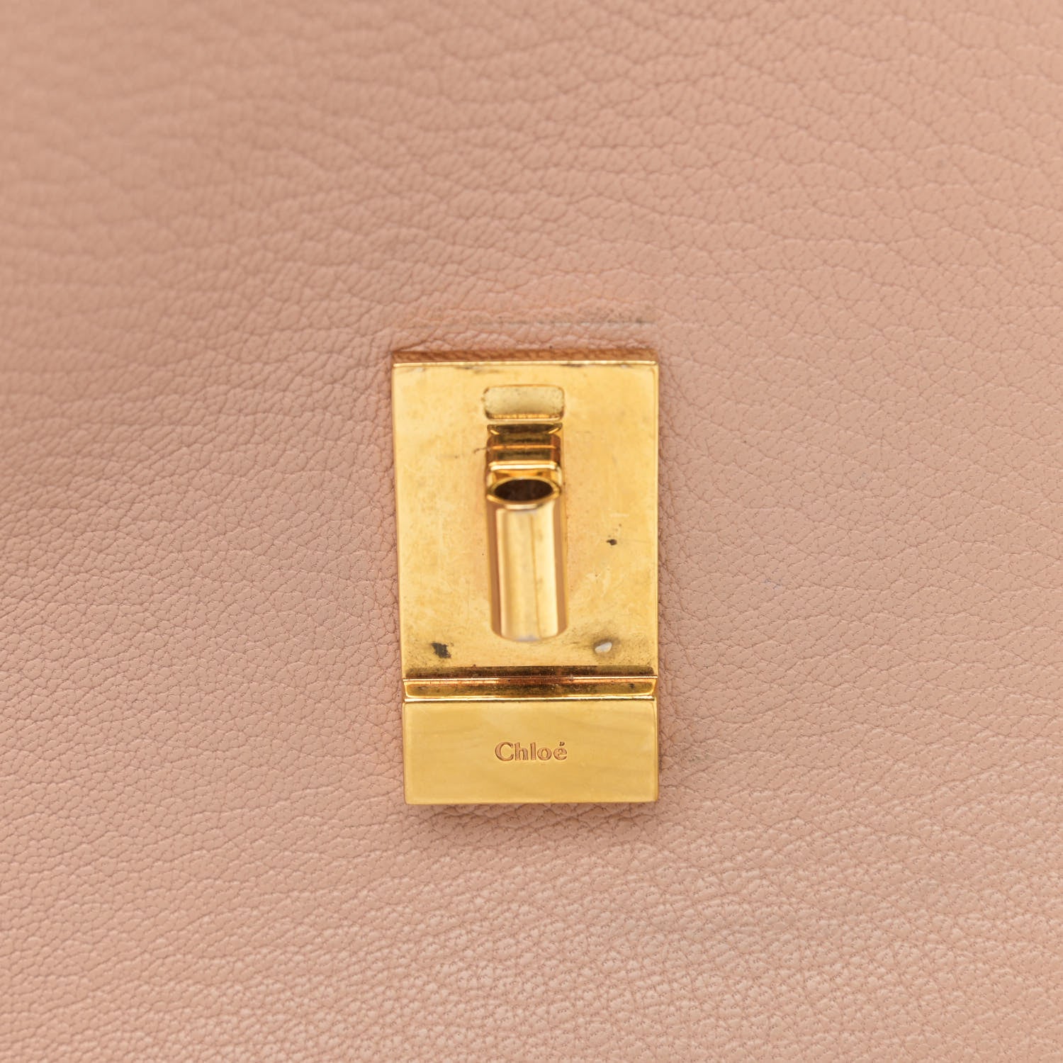 Chloe Grained Lambskin Drew Shoulder Bag Cement Pink 10 of 11