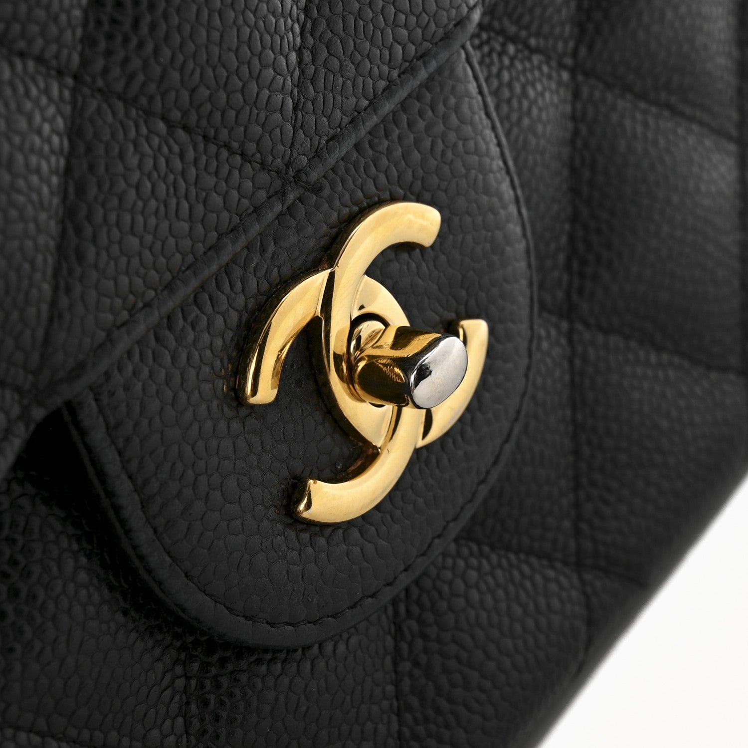 Chanel Caviar Quilted Jumbo Double Flap Black 11 of 17