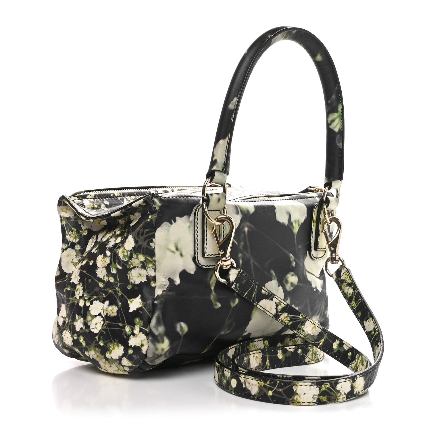 Givenchy Lambskin Baby's Breath Print Medium Pandora Black 3 of 11