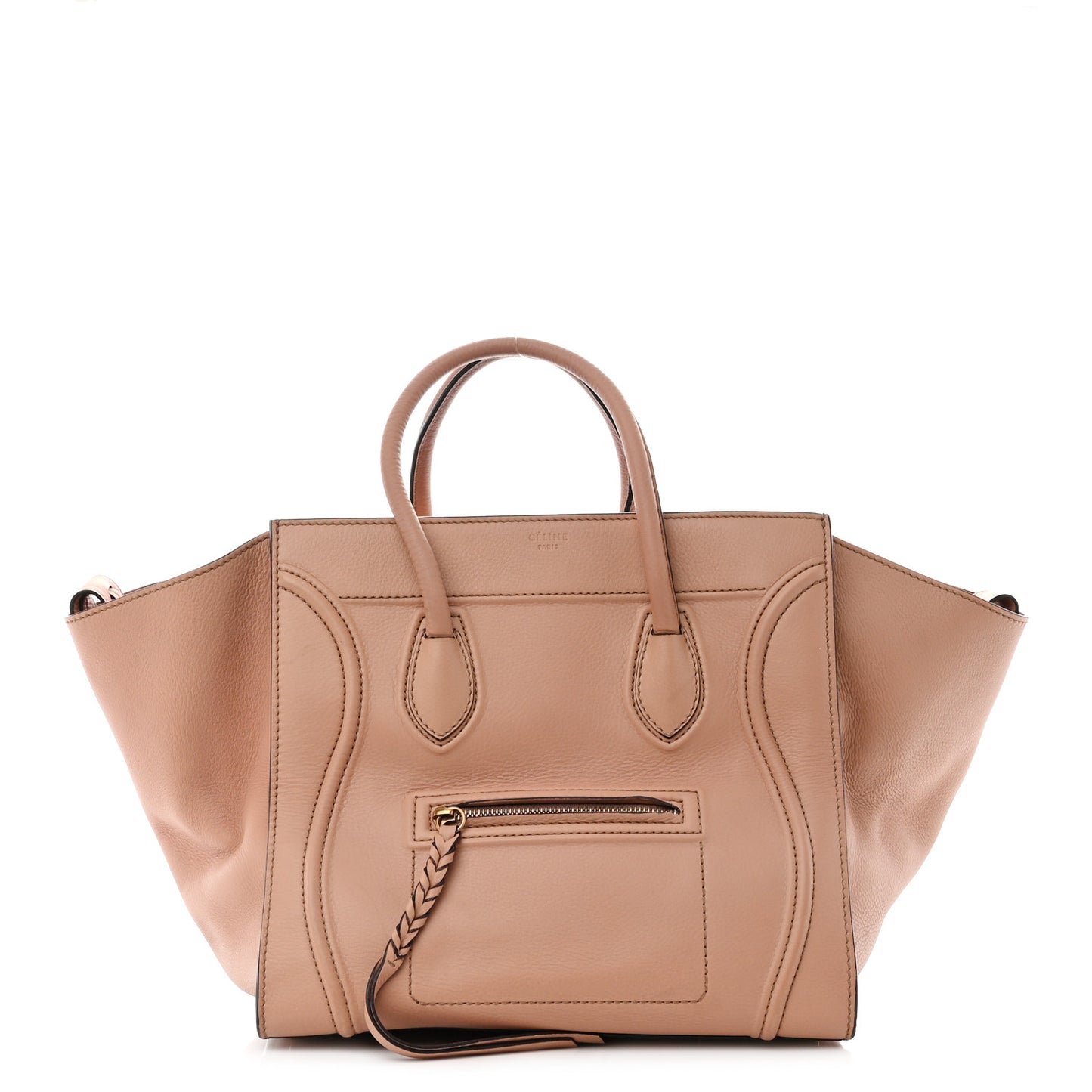 Supple Calfskin Medium Phantom Luggage Flesh