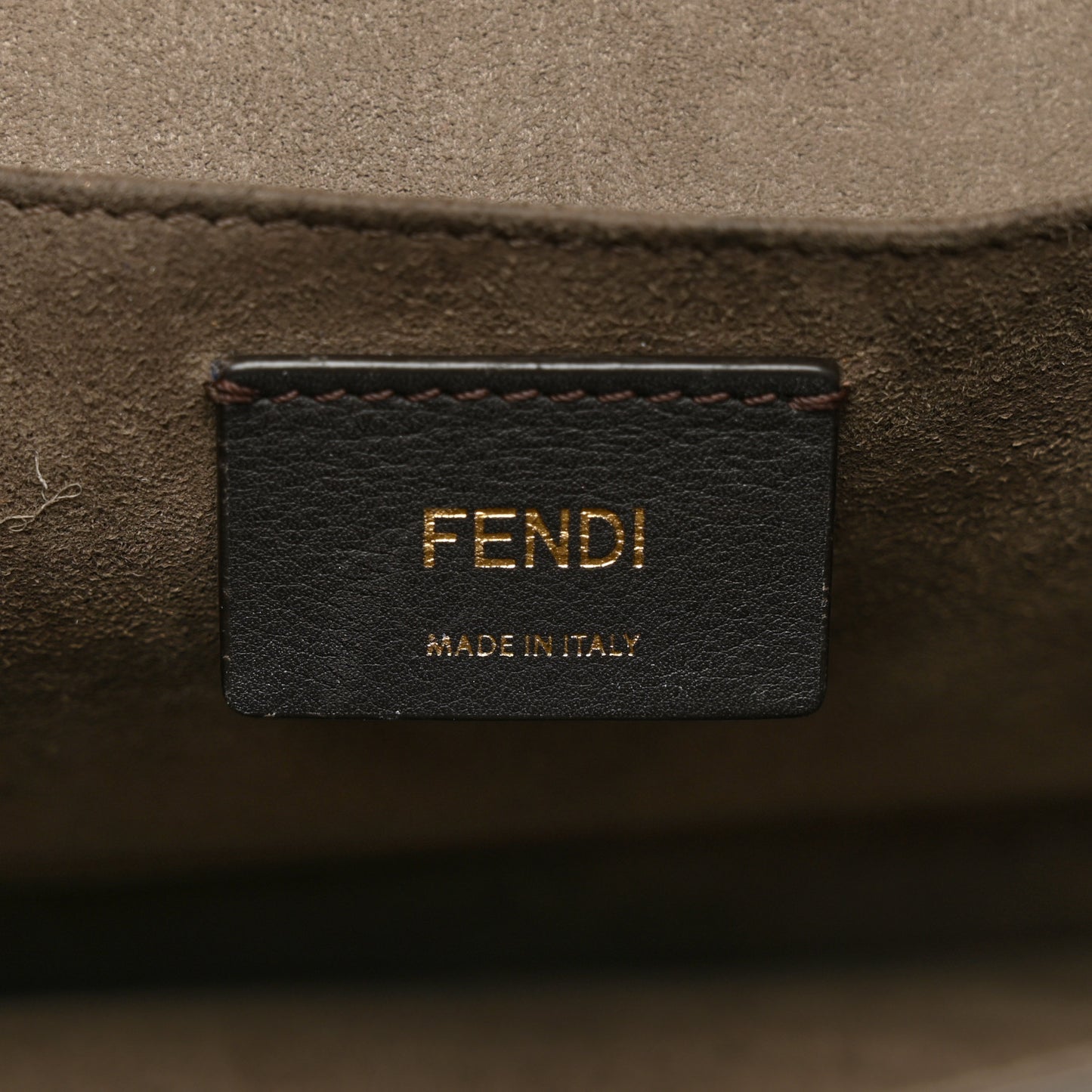 Vitello Century F is Fendi Bi-Color FF 1974 Embossed Kan I Shoulder Bag Maya Black