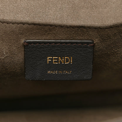 Fendi Vitello Century F is Fendi Bi-Color FF 1974 Embossed Kan I Shoulder Bag Maya Black 6 of 12