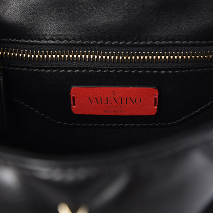 Valentino Garavani Lambskin VLTN Print Candystud Top Handle Bag Black 8 of 8