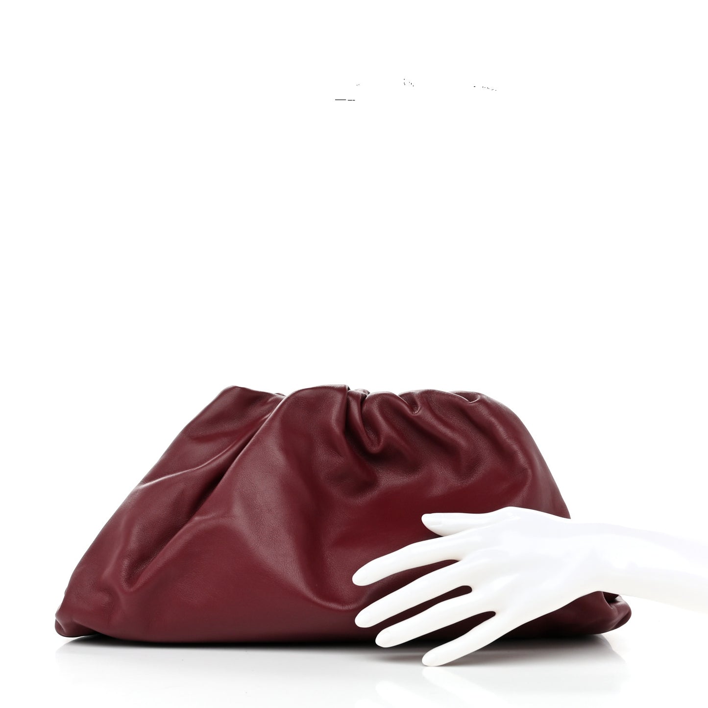 Smooth Butter Calf The Pouch Oversized Bordeaux