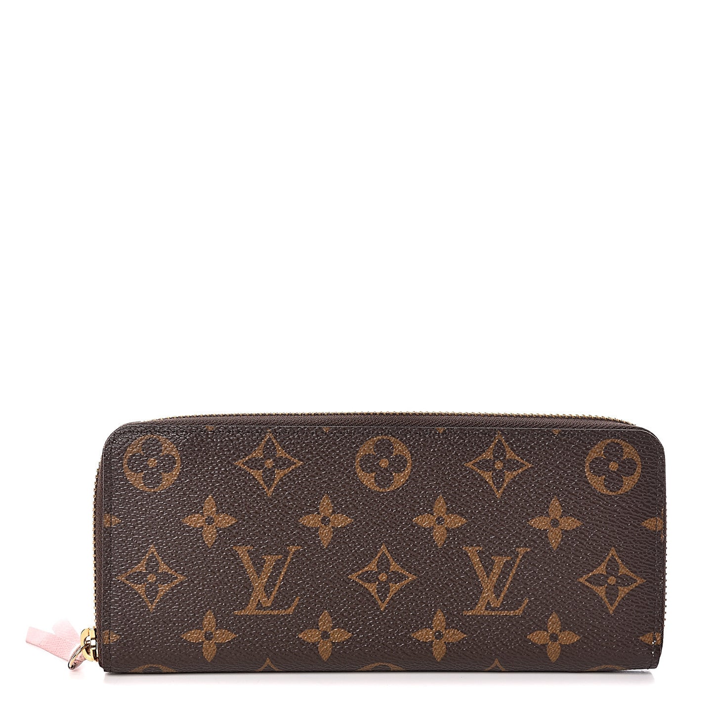Monogram Clemence Wallet Rose Ballerine