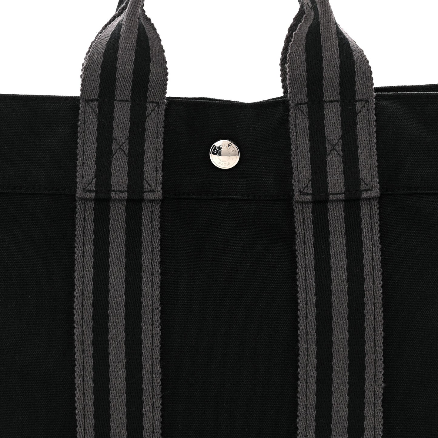Canvas Herline PM Tote  Black