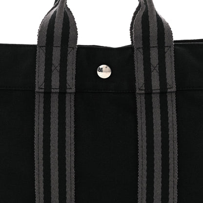 Hermes Canvas Herline PM Tote  Black 13 of 19
