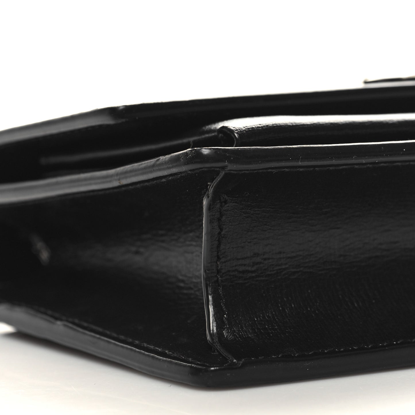 Calfskin Monogram Sunset Top Handle Chain Wallet Black