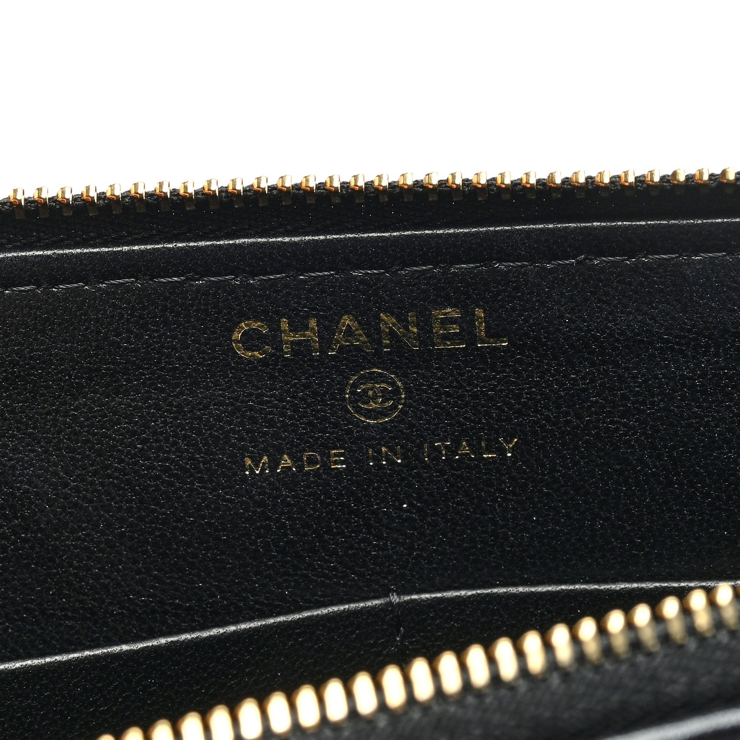 Lambskin Quilted Wave Clutch Black