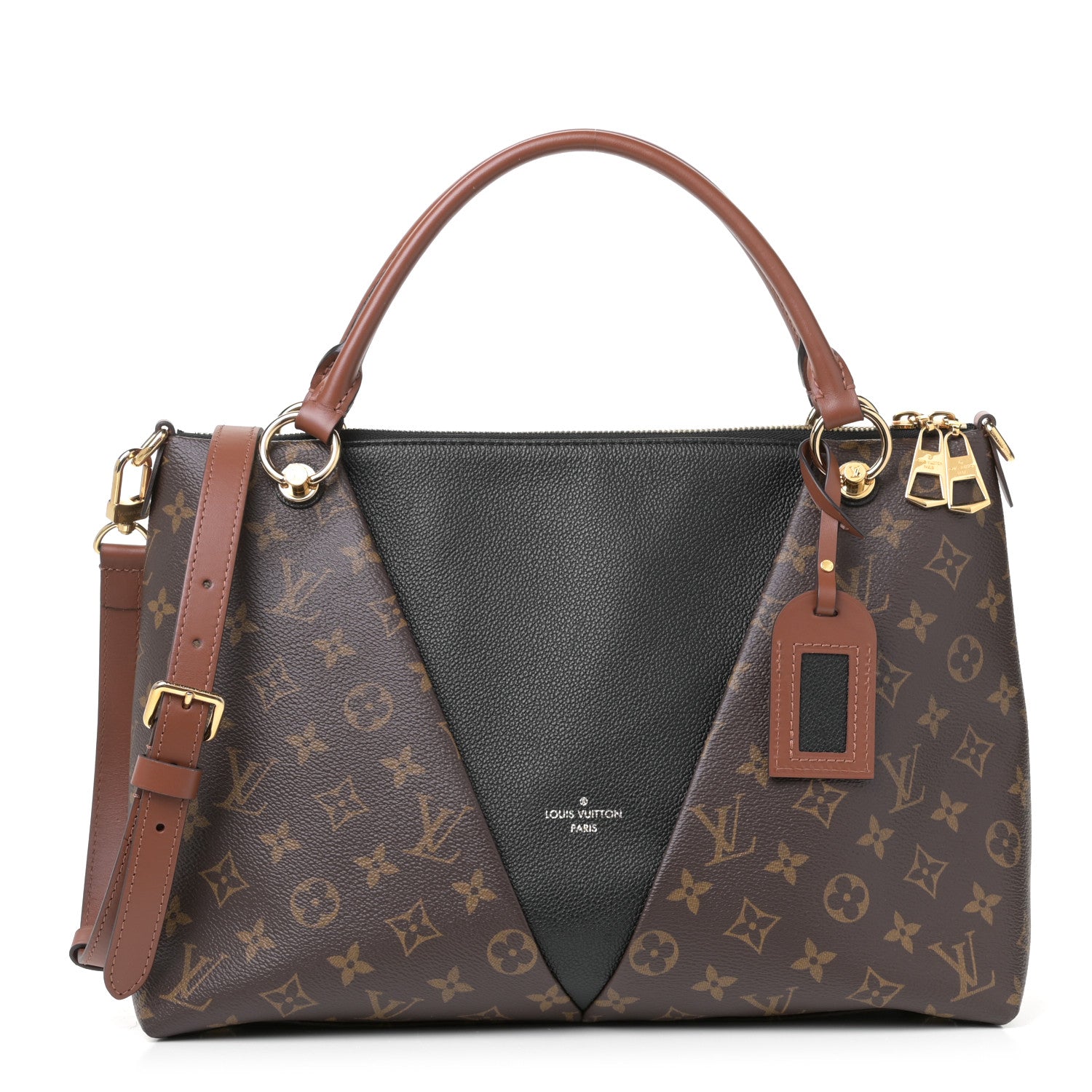 Louis Vuitton Monogram V Tote MM Black 1 of 12