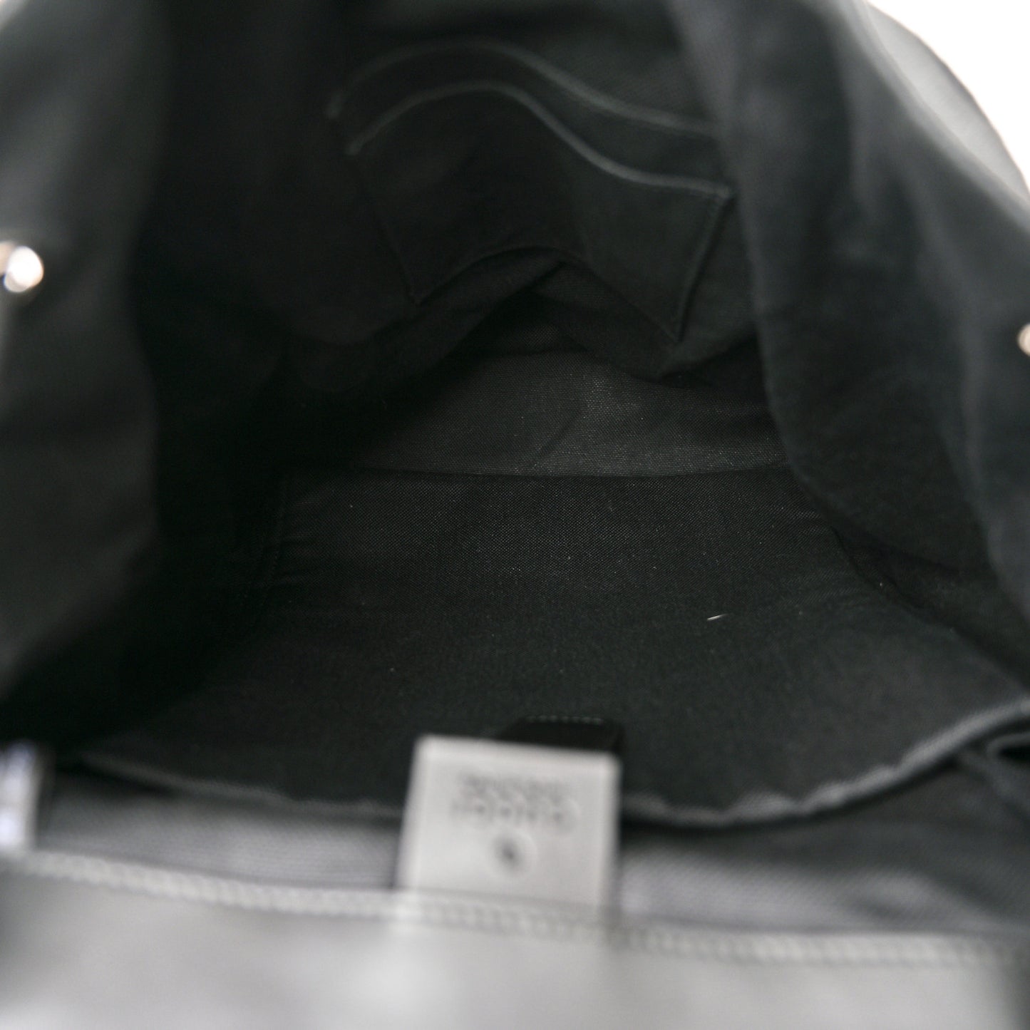 Soft GG Supreme Monogram Appia Calfskin Web Double Buckle Backpack Black