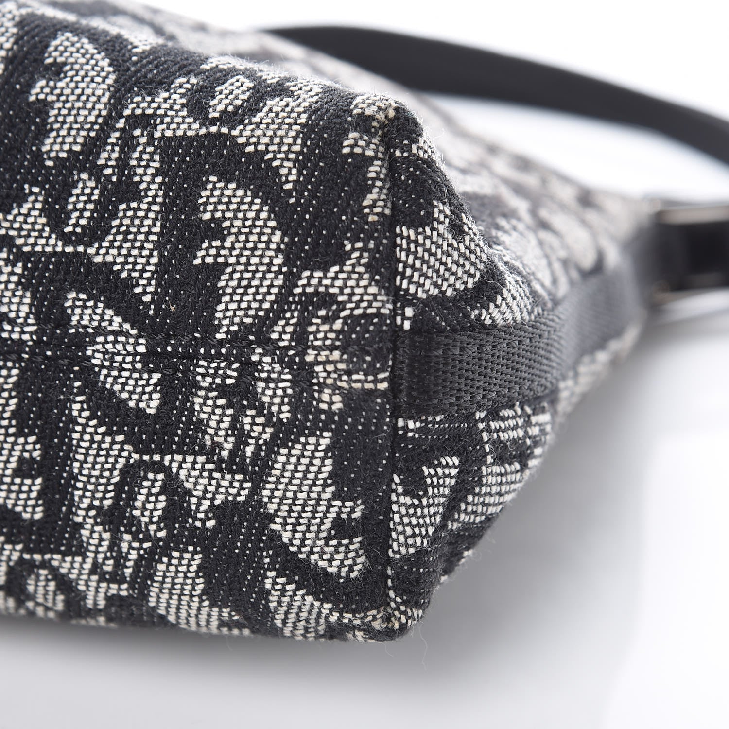 Christian Dior Monogram Shoulder Bag Pochette Black 10 of 10