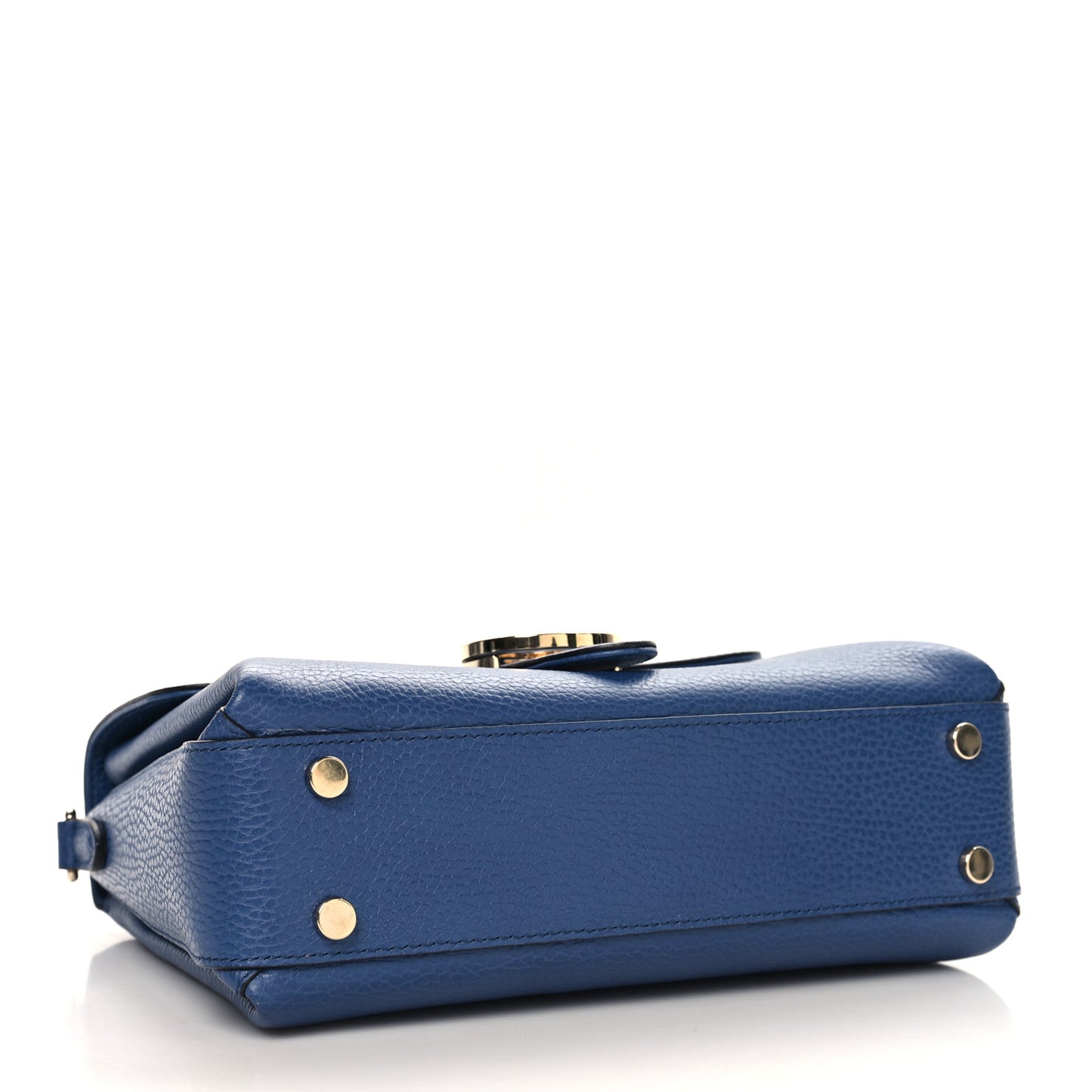 Dollar Calfskin Interlocking G Top Handle Shoulder Bag Caspian
