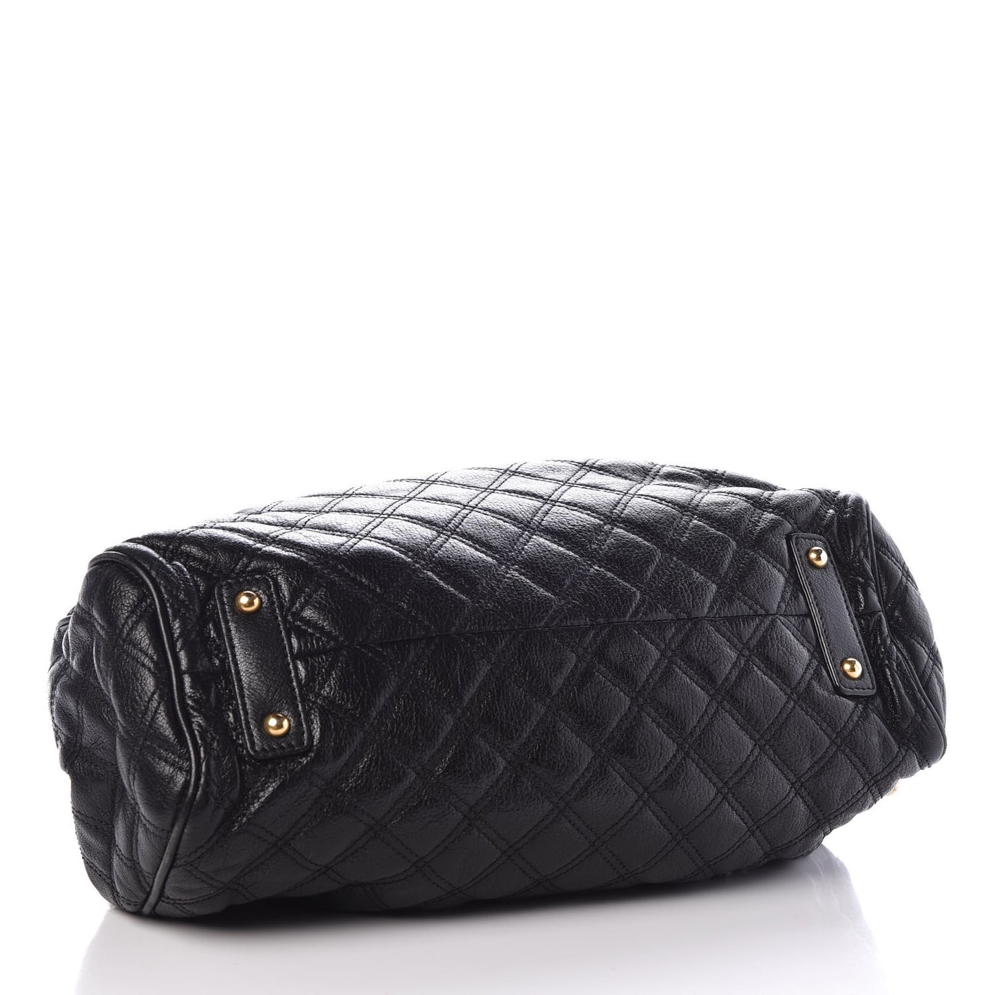 Calfskin Quilted Stam Black