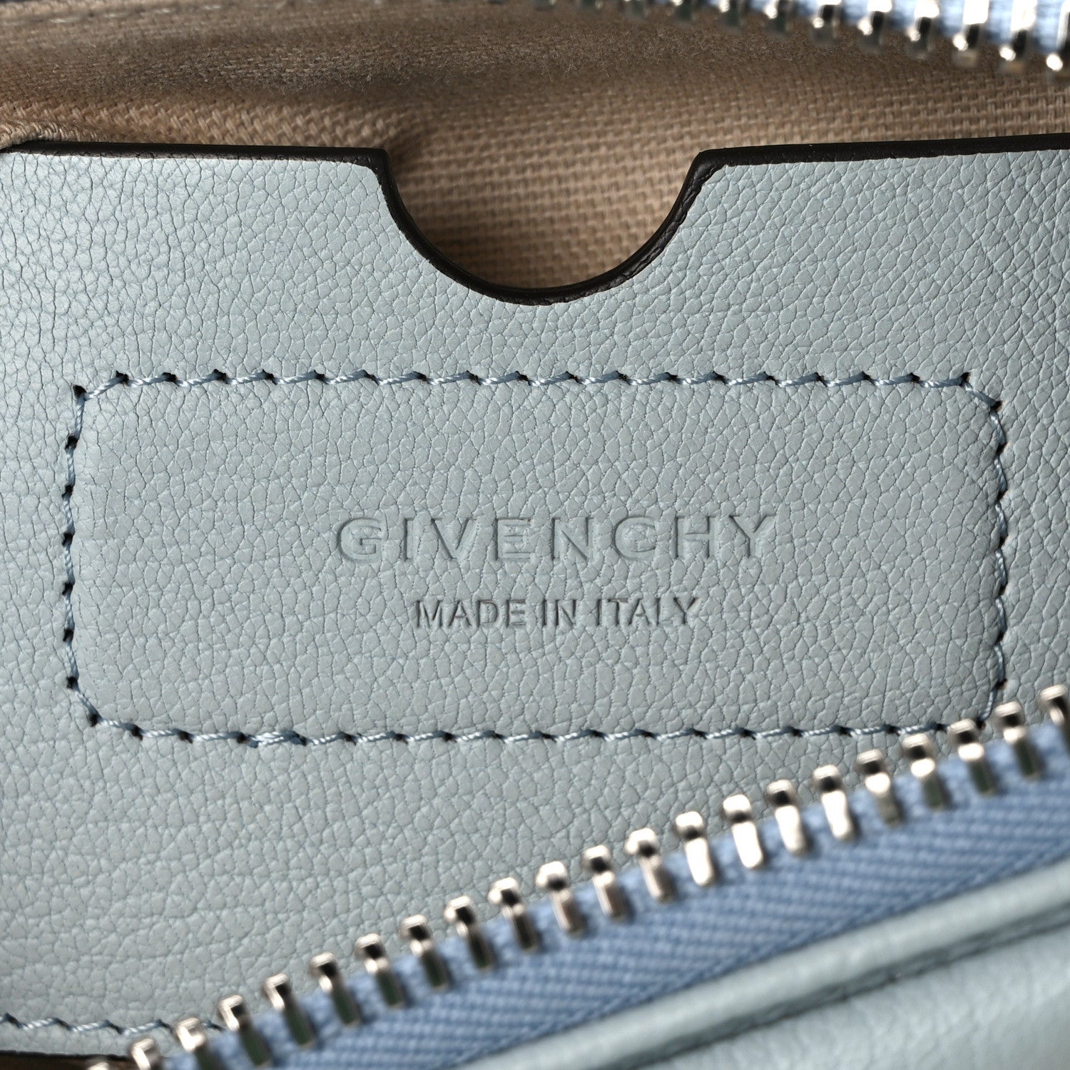 Givenchy Sugar Goatskin Nano Antigona Ice Blue 6 of 9