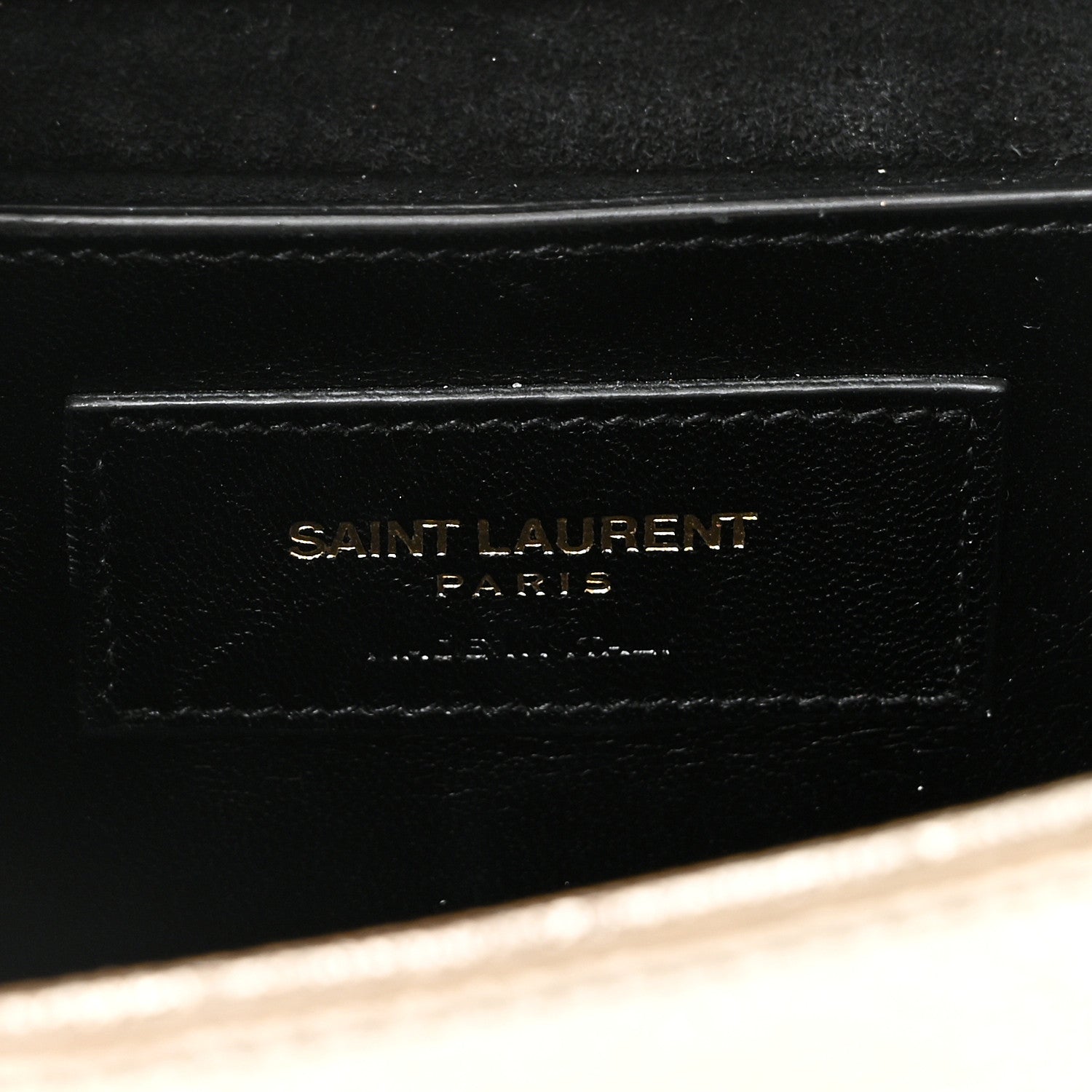 Saint Laurent Metallic Calfskin Small Classic Monogram Kate Satchel Platine 6 of 10