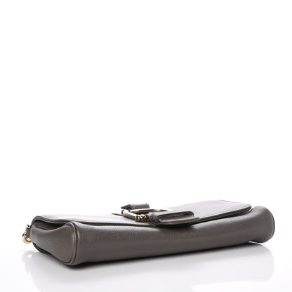 Gucci Calfskin Greenwich Chain Clutch Grey 4 of 7
