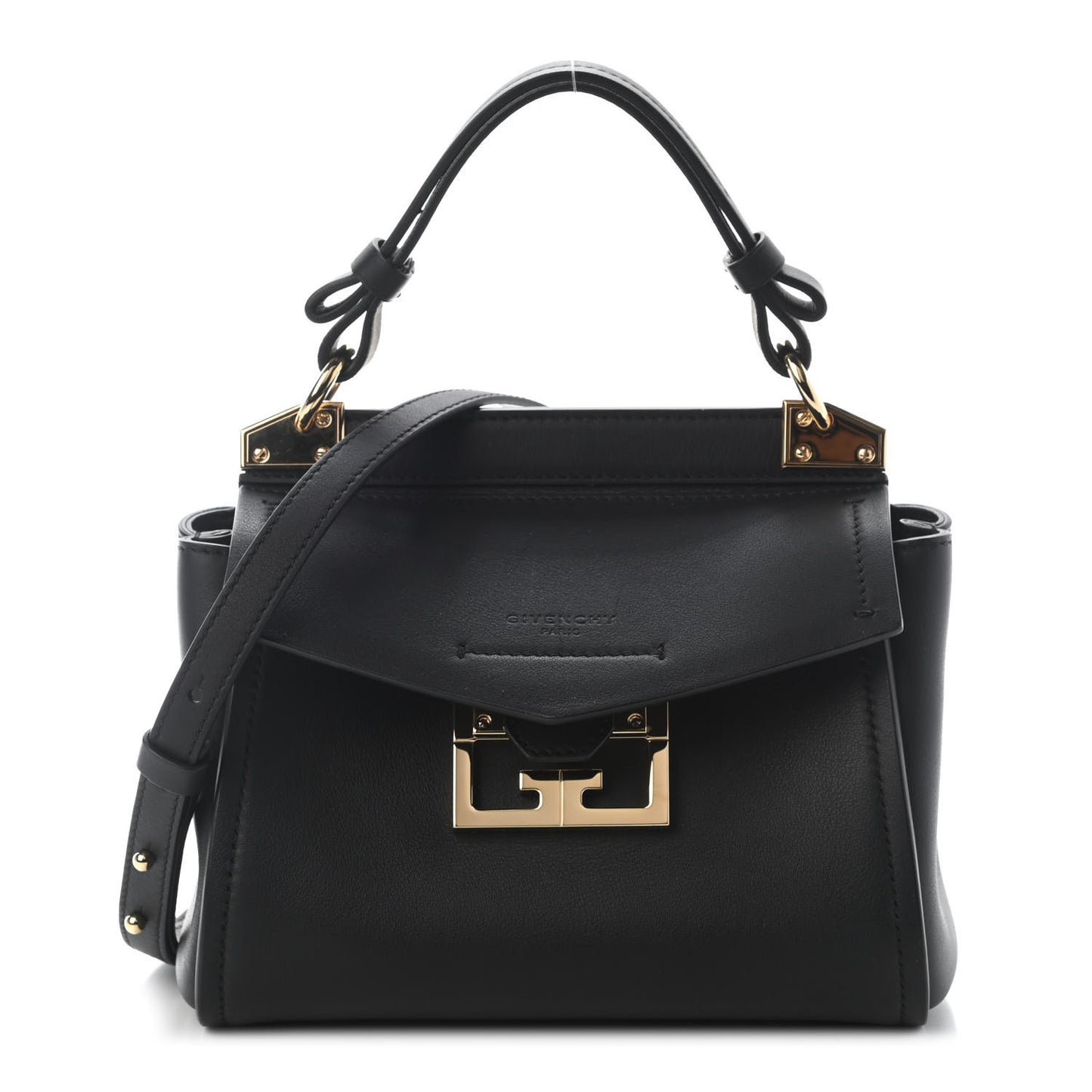 Calfskin Small Mystic Shoulder Bag Black