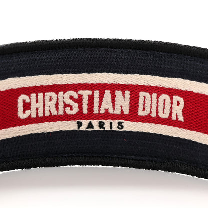 Christian Dior Velvet Cannage Headband Black Red 5 of 6