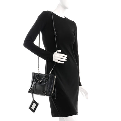 Balenciaga Calfskin Papier Mini A4 Tote Black 2 of 8