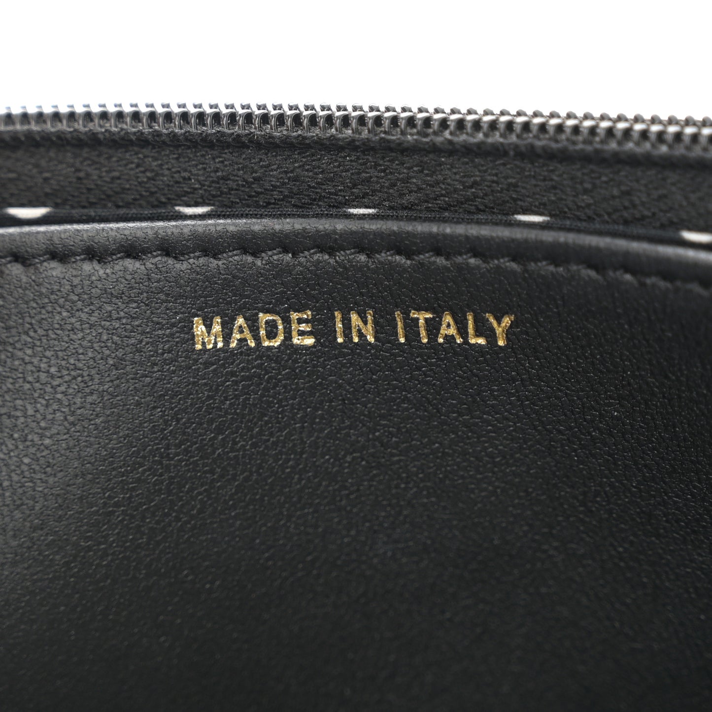 Lambskin Quilted Pearl CC Wallet on Chain WOC Black