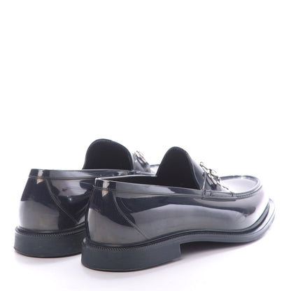 Gucci Rubber Mens Horsebit Moccasin Loafers 8 Blue 4 of 11