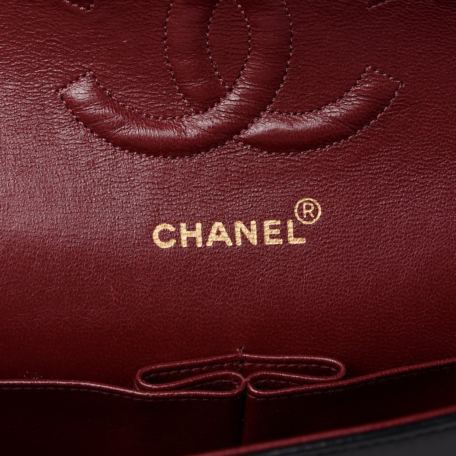 Chanel Lambskin Quilted Medium Double Flap Black 6 of 9