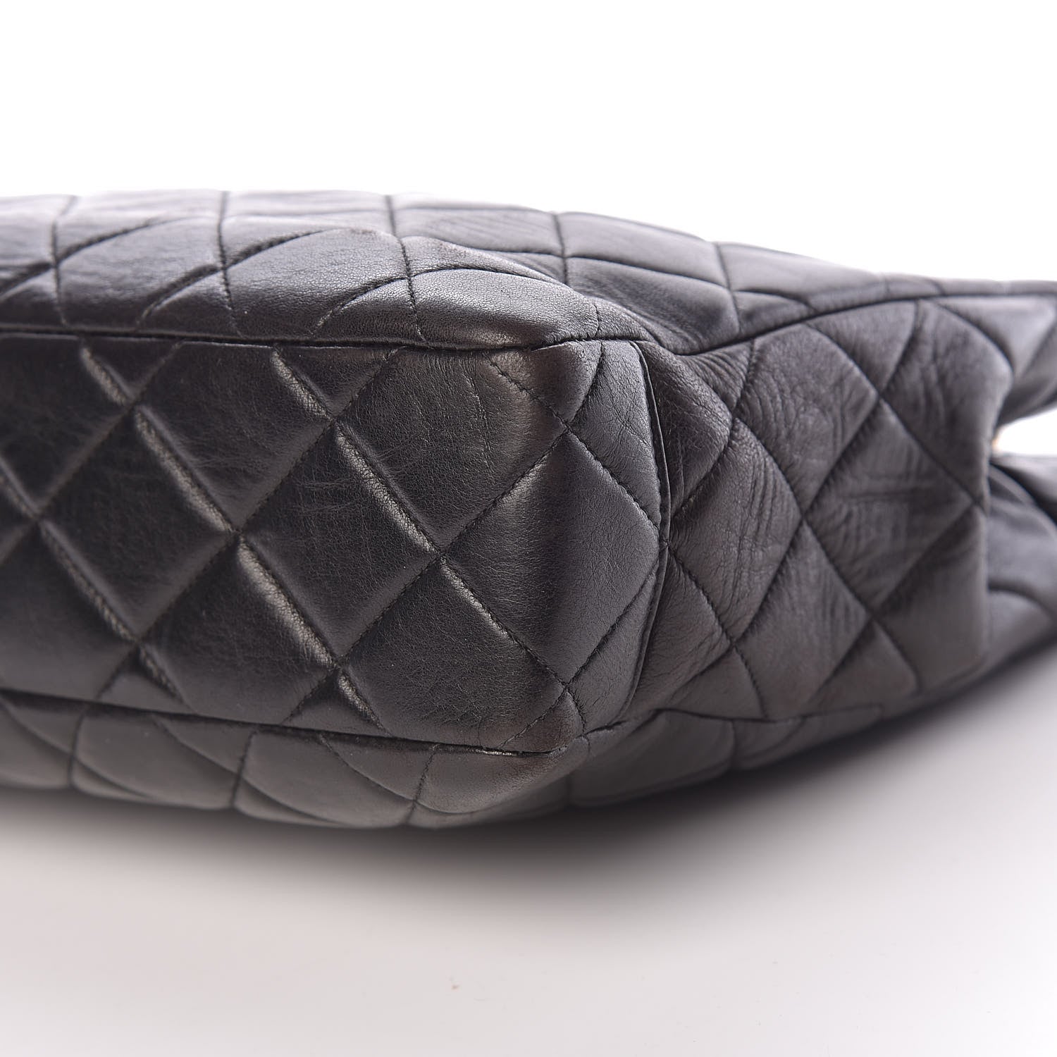 Chanel Lambskin Quilted Shopping Tote Black 11 of 11