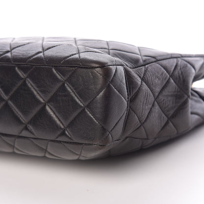 Chanel Lambskin Quilted Shopping Tote Black 11 of 11