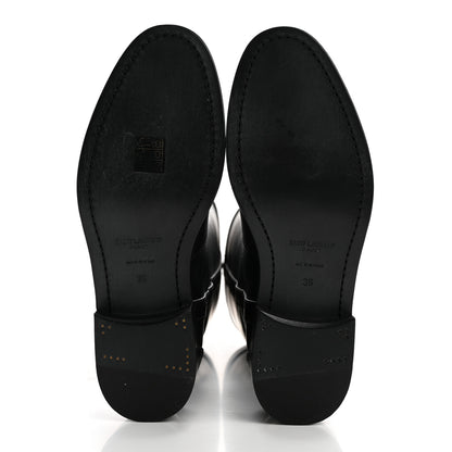 Saint Laurent Calfskin Kate 105 Western Knee High Boots 36 Black 5 of 10