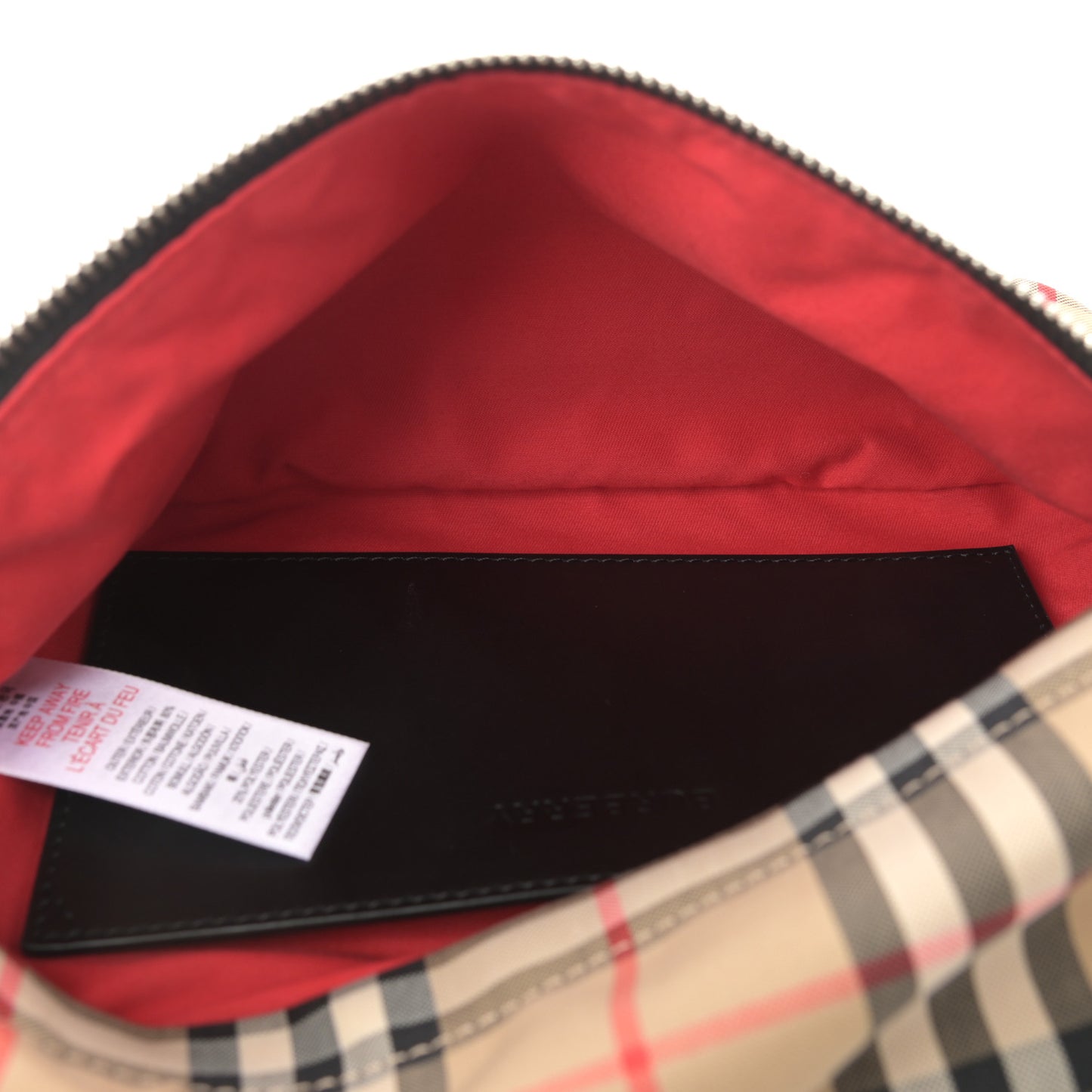 Nylon Vintage Check Medium Sonny Bum Bag Archive Beige Black