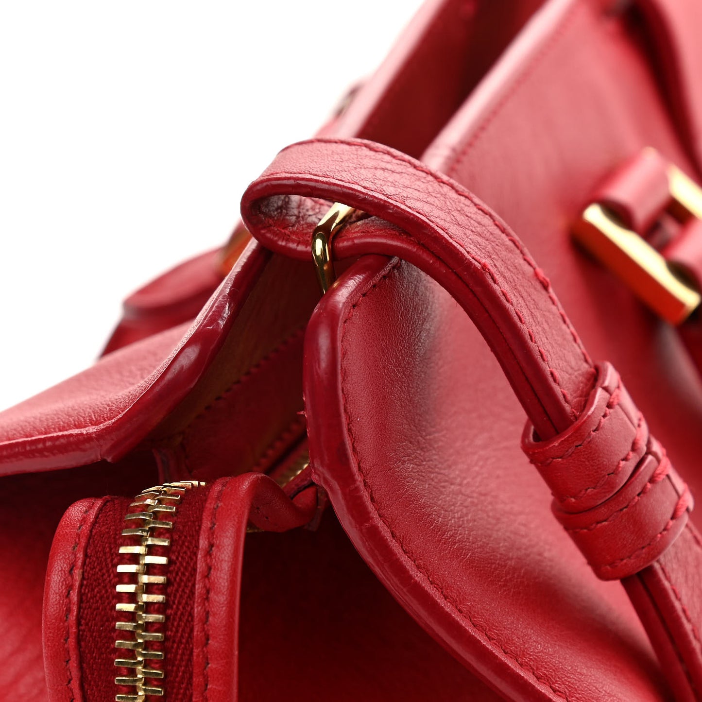 Calfskin Small Classic Y Cabas Red