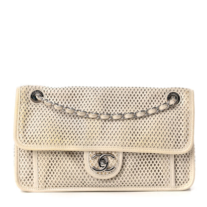 Chanel Perforated Calfskin Up In The Air Flap White 1 of 13