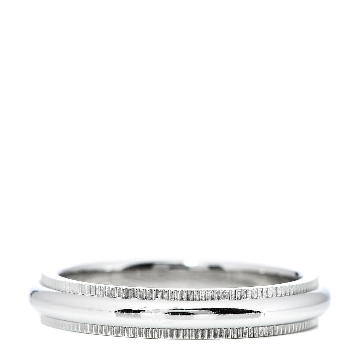 Platinum 3mm Milgrain Wedding Band Ring 49 4.75