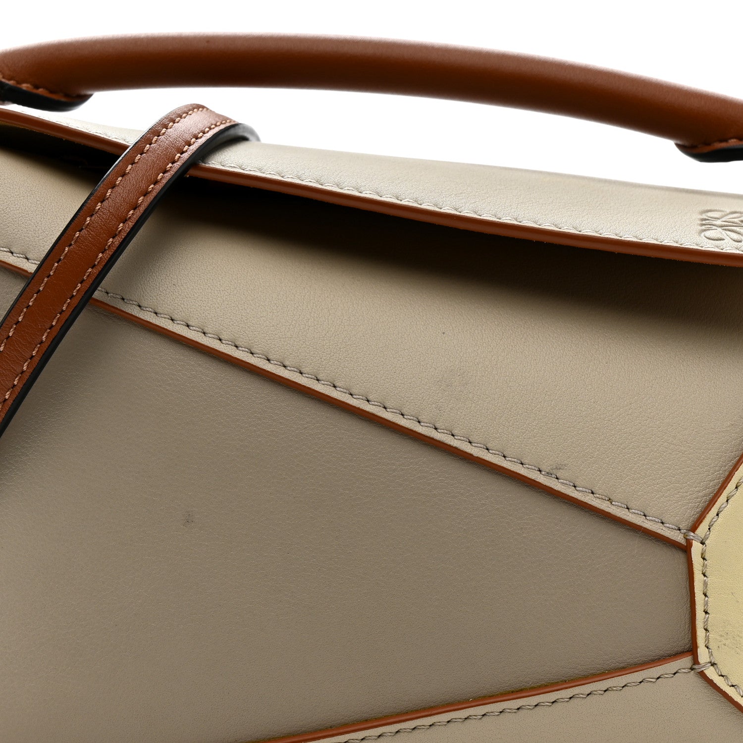 Loewe Calfskin Mini Puzzle Edge Bag Ghost Soft White 8 of 13