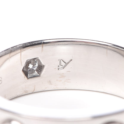 Cartier 18K White Gold 3 Diamond 5.5mm LOVE Ring 49 5 6 of 7