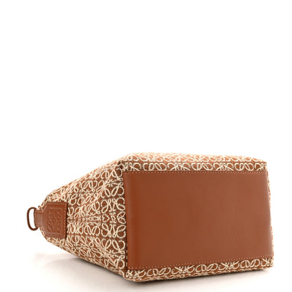 Loewe Jacquard Anagram Calfskin Small Cubi Bag Tan Pecan 3 of 9