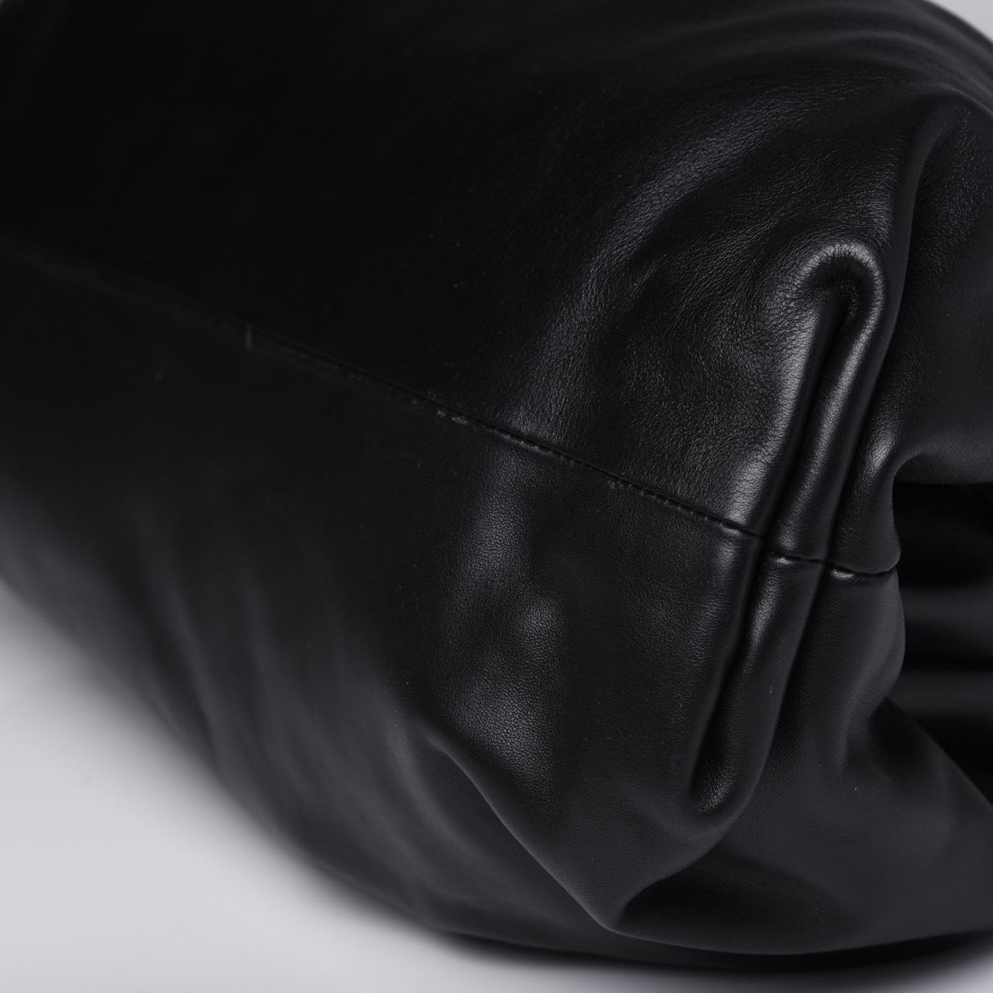 Smooth Butter Calf The Pouch Oversized Clutch Black