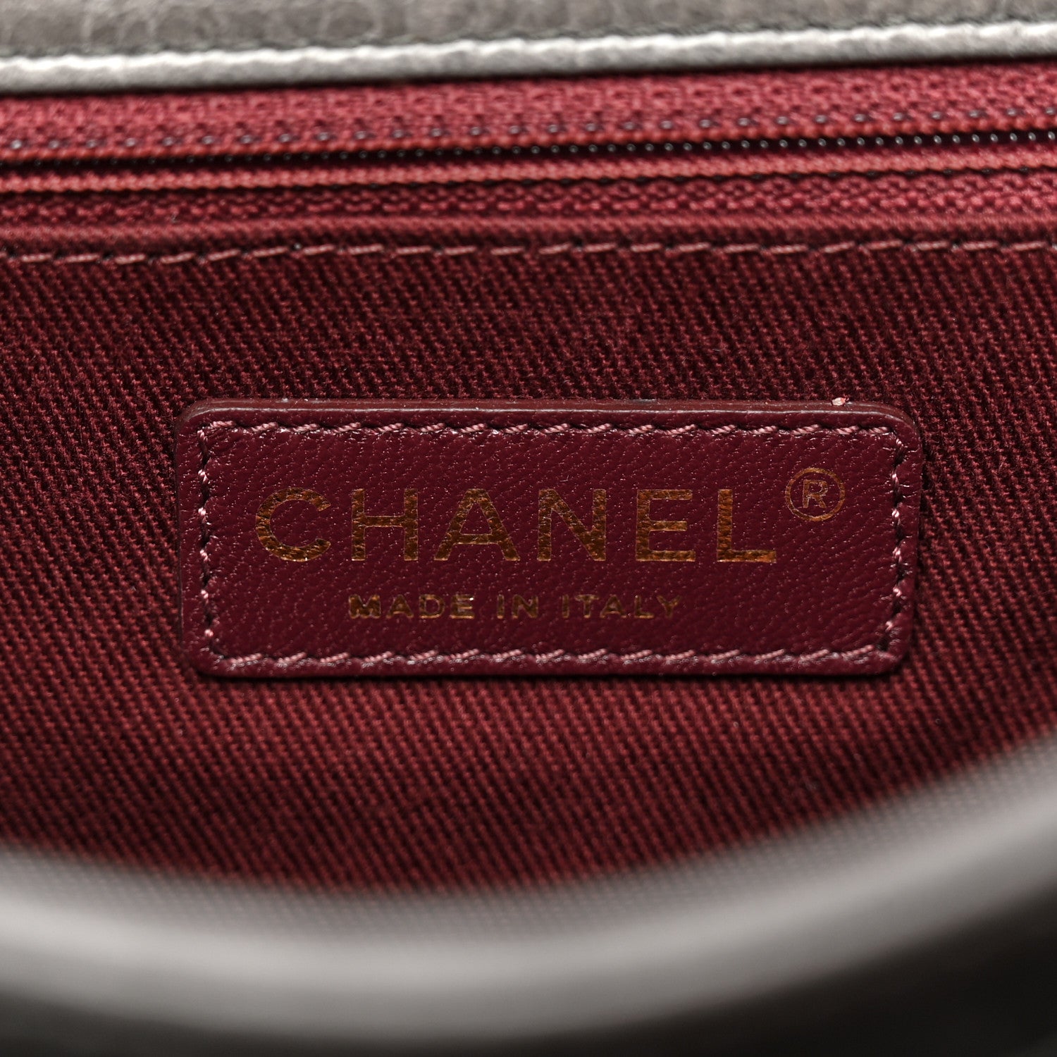 Chanel Glazed Calfskin Medium Perfect Edge Flap Grey 7 of 14
