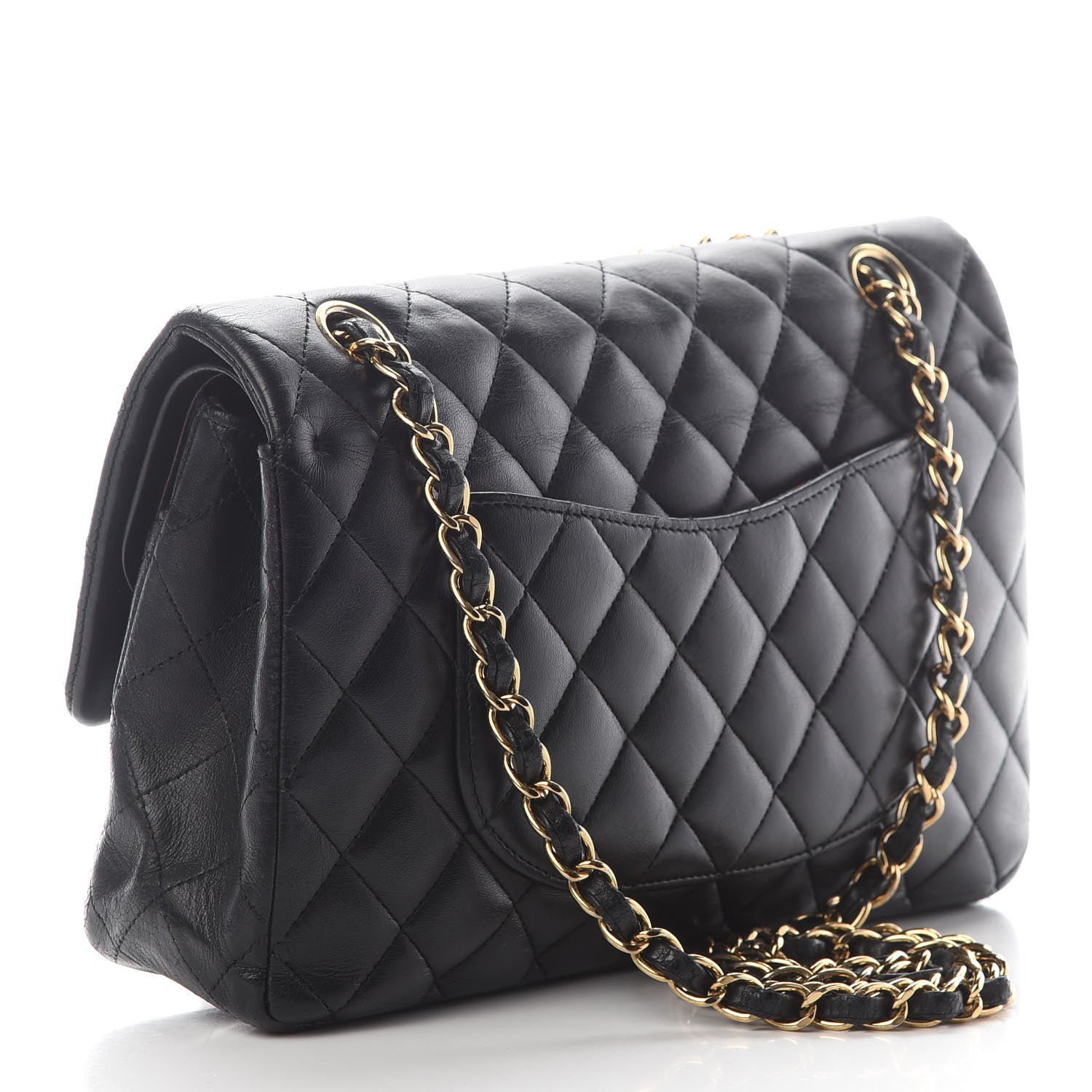 Chanel Lambskin Quilted Medium Double Flap Black 3 of 10