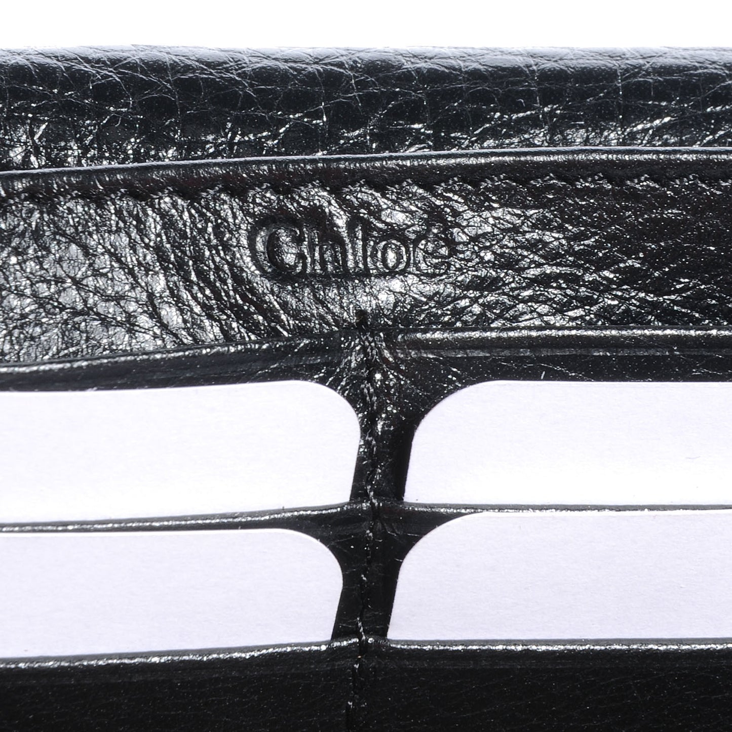 Leather Lily Continental Wallet Black