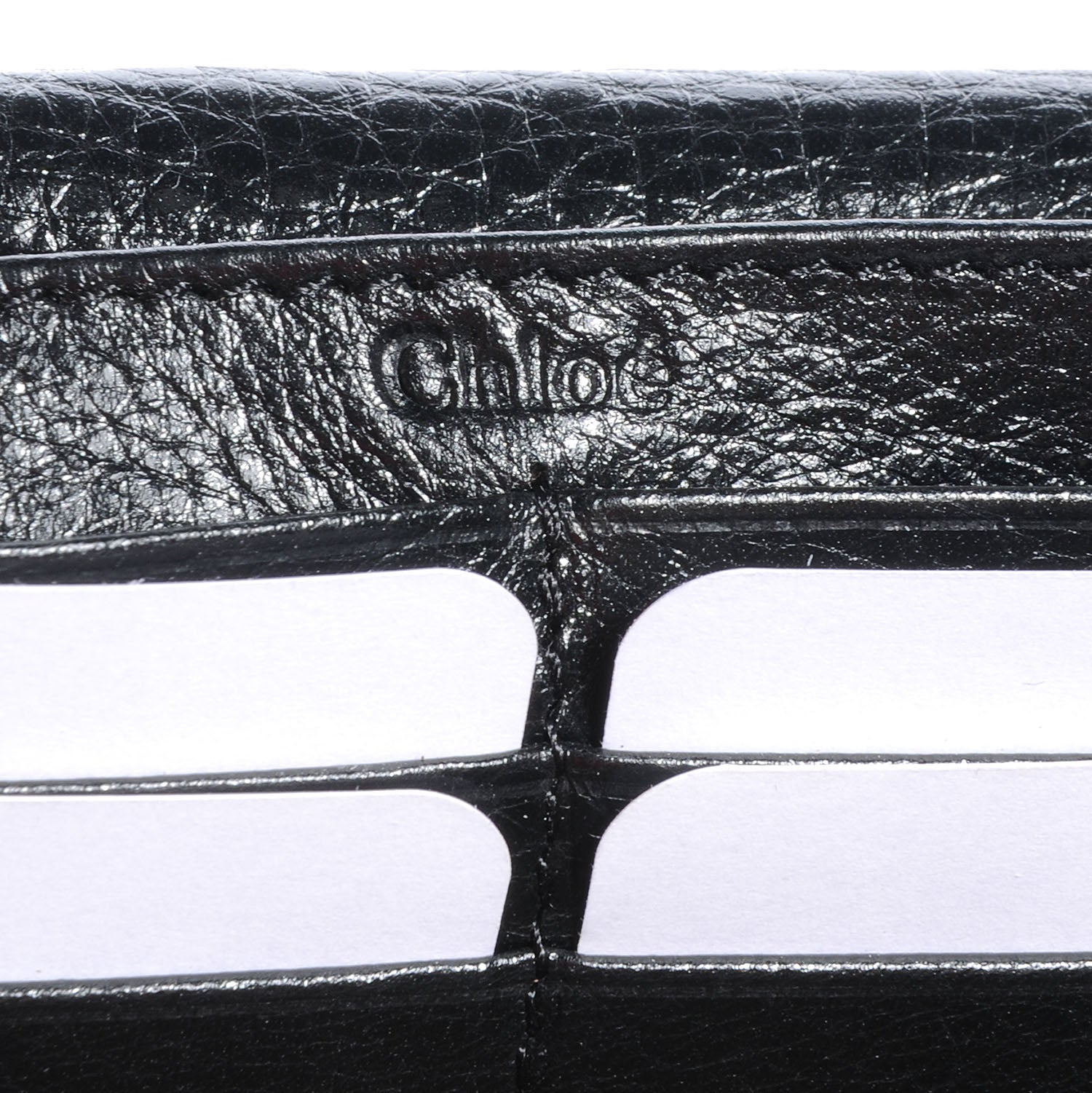 Chloe Leather Lily Continental Wallet Black 6 of 10