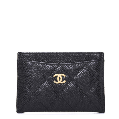 Chanel Caviar Quilted Card Holder Black 1 of 10