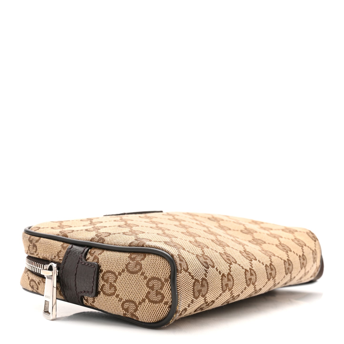 Monogram Dollar Calfskin Belt Bag Beige Ebony Testa di Moro Marrone Scuro
