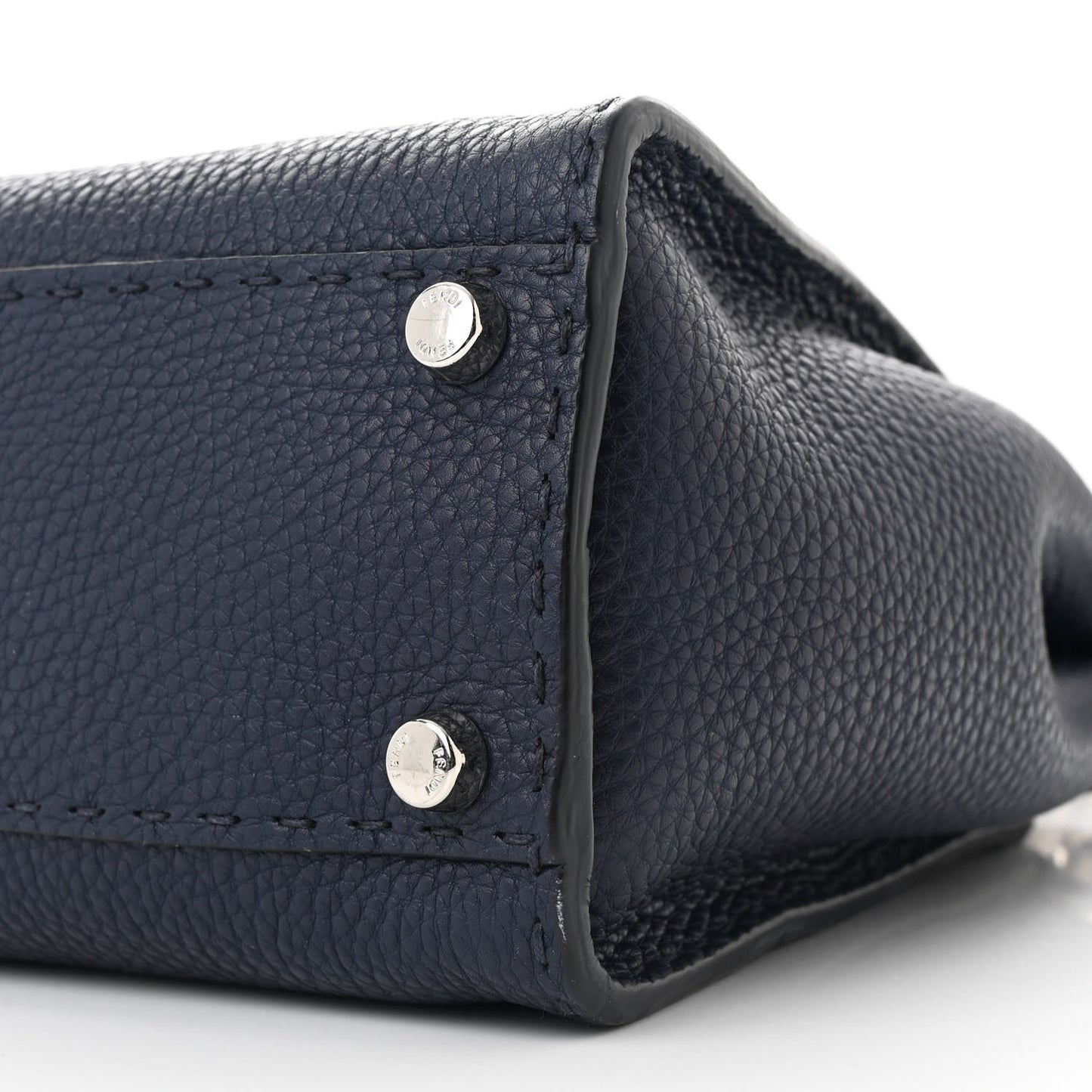 Cuoio Romano Snakeskin Selleria Medium Peekaboo Iconic Satchel Blue Notte