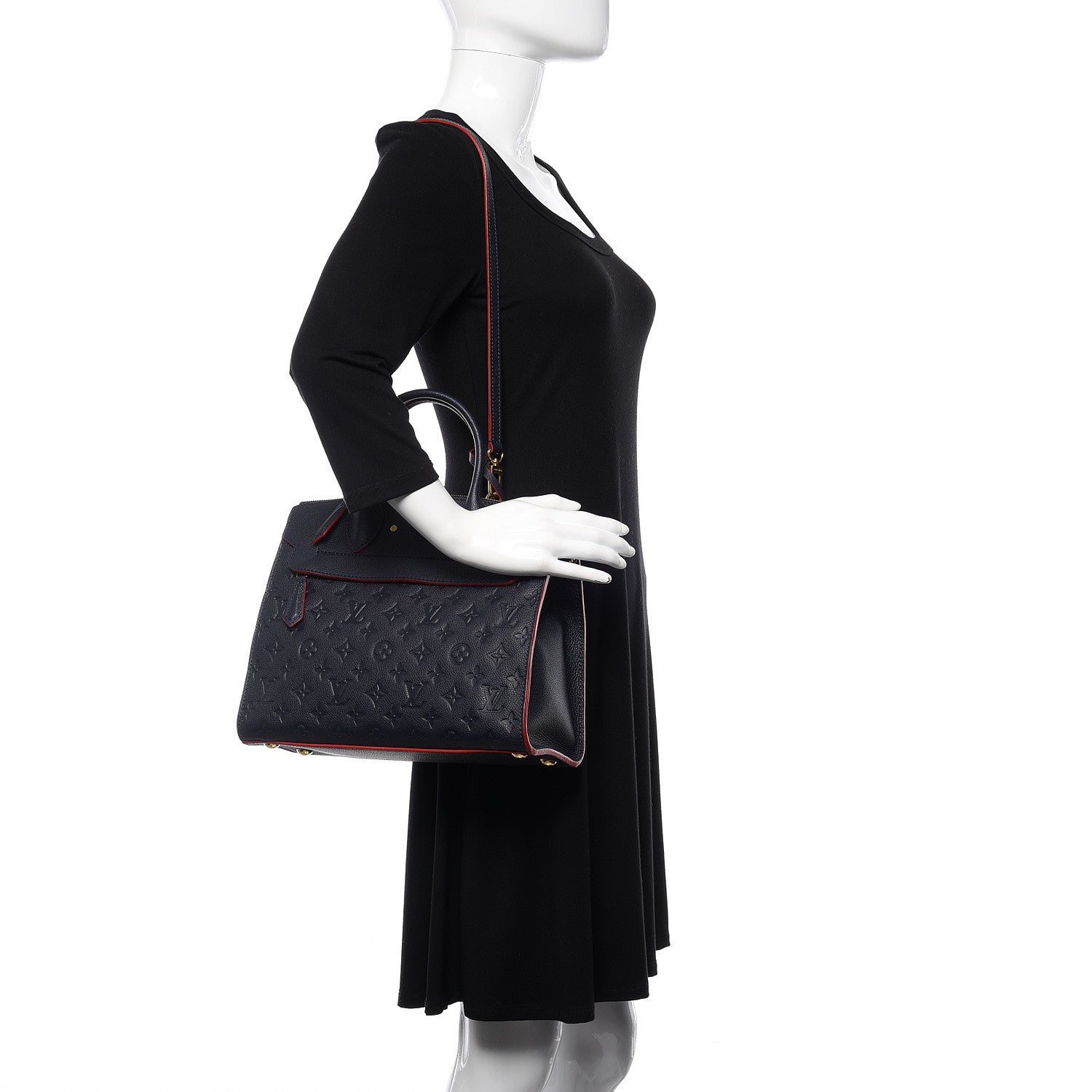 Louis Vuitton Empreinte Pont Neuf MM Marine Rouge 2 of 12