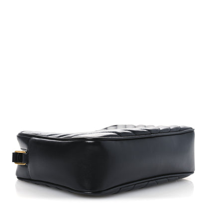 Saint Laurent Calfskin Matelasse Monogram Lou Camera Bag Black 4 of 10
