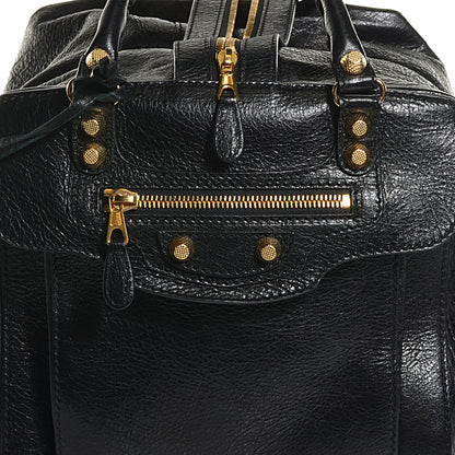 Balenciaga Agneau Giant 12 Gold Hardware Zip Traveler Backpack Black 9 of 11