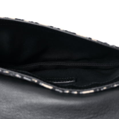 Christian Dior Oblique Saddle Messenger Pouch Beige Black 6 of 10